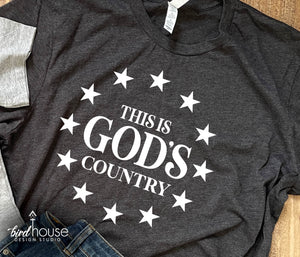 This is God's Country Shirt, Song Concert Tee, shelton, cute graphic tee for festivals